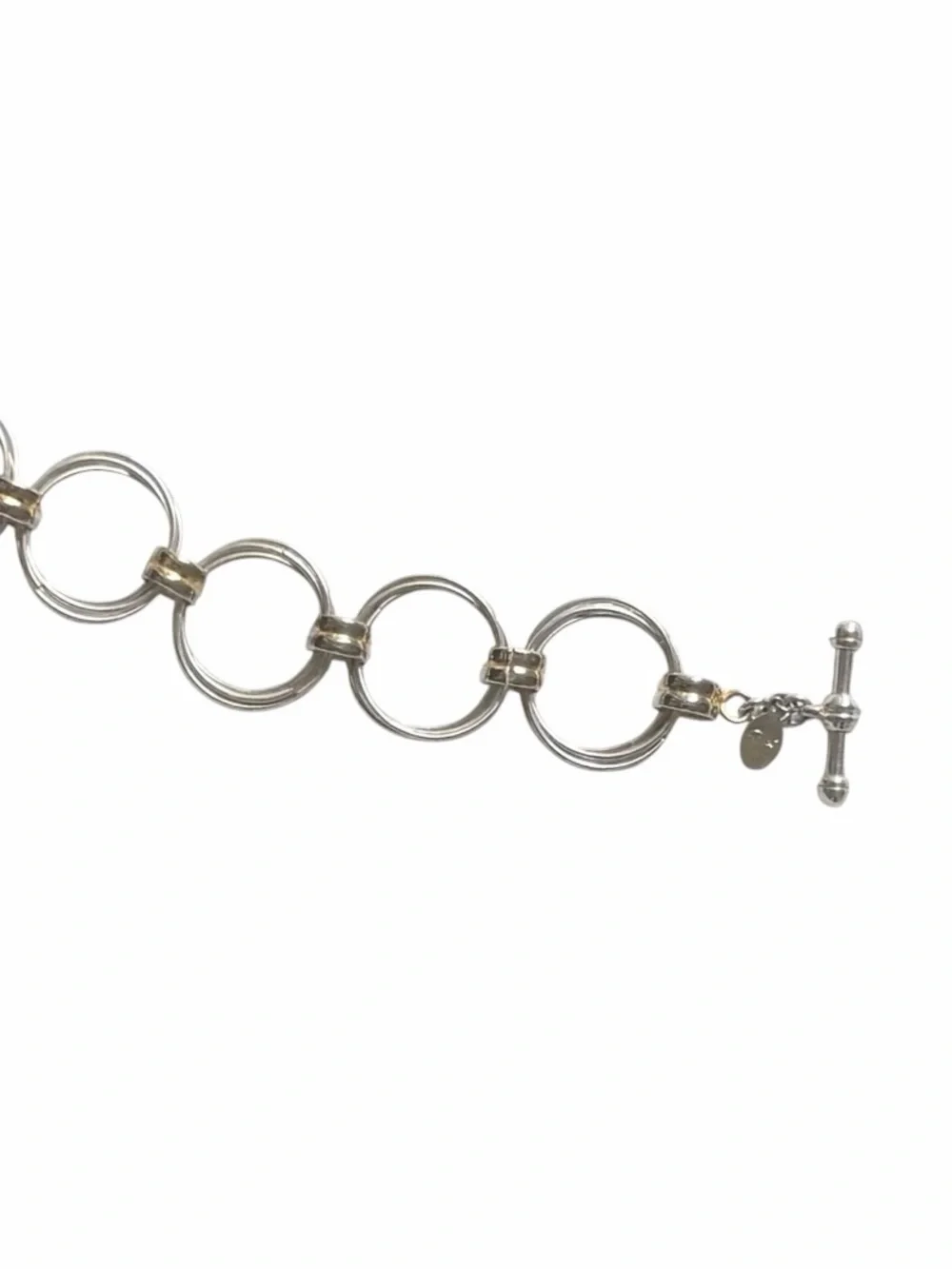 Best Silver and Gold Multi Circle Link Bracelet